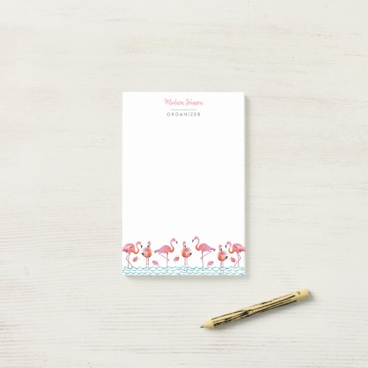 Post-it® Flamingo | Notes | Post-its (Sur un bureau)