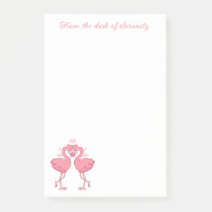 Post-it® Flamingo Rose Mignon Amour Tropical Plage Hawaïenn