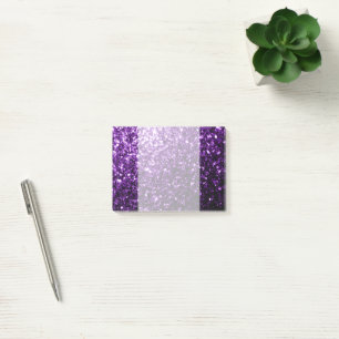Post-it® Flamme de parties scintillant foncé violet brillan
