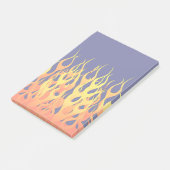 Post-it® Flammes de course élégantes Feu sur Navy Blue (Incliné)