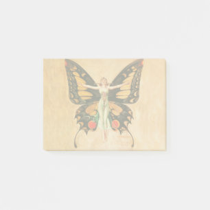 Post-it® Flapper Butterfly Flying Woman Illustration