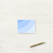 Post-it® Flèches circulaires bleues ombre (Sur un bureau)