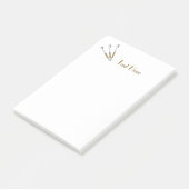 Post-it® Fléchettes Personnalisées / Monogramme (Incliné)