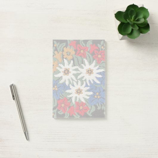 Post-it® Fleur alpine suisse d'edelweiss (Bureau)