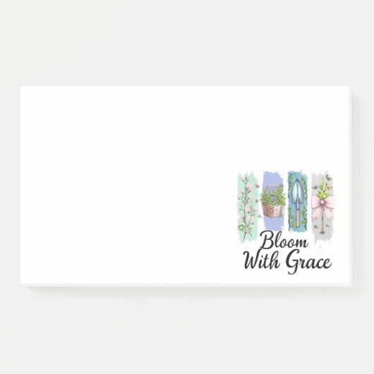 Post-it® Fleur avec Grace Garden Floral Art (Devant)