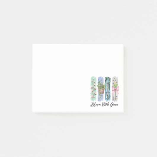 Post-it® Fleur avec Grace Garden Floral Art (Devant)