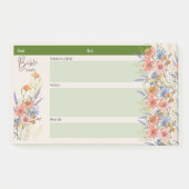 Post-it® Fleur BIBLE ÉTUDE NOTES Foi chrétienne Dons (Devant)