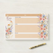 Post-it® Fleur BIBLE ÉTUDE NOTES Foi chrétienne Dons (Sur un bureau)