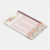 Post-it® Fleur BIBLE ÉTUDE NOTES Foi chrétienne Dons (Incliné)