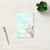 Post-it® Fleur blanche d'aquarelle en bon état (Bureau)
