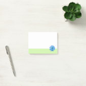 Post-it® Fleur Bleue Bordure Verte (Bureau)