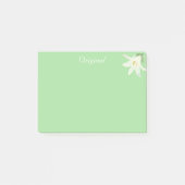 Post-it® Fleur d'Amaryllis blanc d'origine en vert clair (Devant)