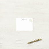 Post-it® Fleur d'Amaryllis blanche originale sur fond blanc (Sur un bureau)