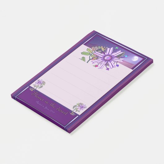 Post-it® Fleur dans le désert (Incliné)