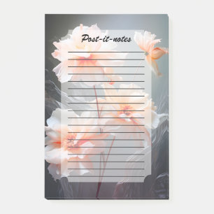 Post-it® Fleur de Brume Élégante et Abstraite aux Teintes R