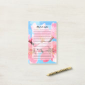 Post-it® Fleur de cerisier (Sur un bureau)