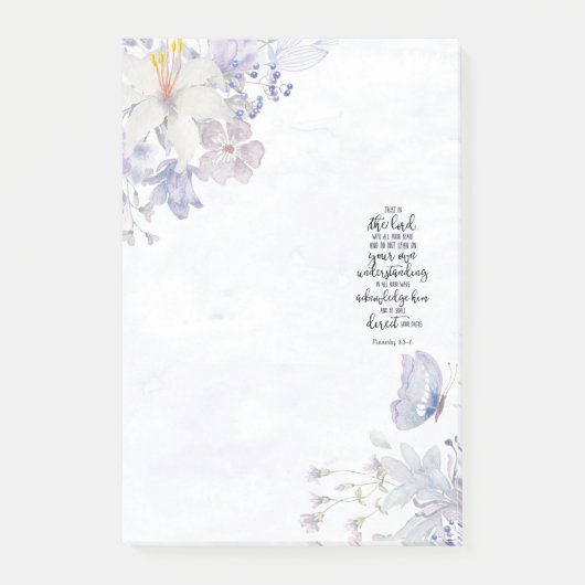 Post-it® Fleur de confiance dans le Seigneur (Devant)