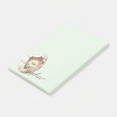 Post-it® Fleur de Daisy œuf Menthe Pâle (Incliné)