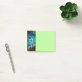 Post-it® Fleur de fantaisie lumineuse, fractale abstraite c (Bureau)