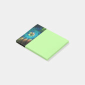 Post-it® Fleur de fantaisie lumineuse, fractale abstraite c (Incliné)