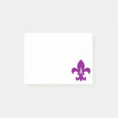 Post-it® Fleur de Lis Monogram violet blanc (Devant)