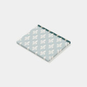 Post-it® Fleur de Lis Motif, Français, Royal, Crème, Vert (Incliné)