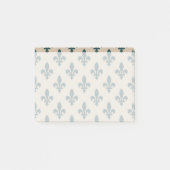 Post-it® Fleur de Lis Motif, Français, Royal, Vert (Devant)