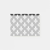 Post-it® Fleur de Lis Motif, française, royale, blanche (Devant)