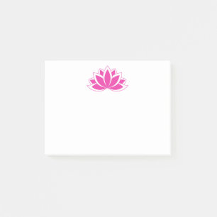 Post-it® Fleur de Lotus bouddhiste rose originale de