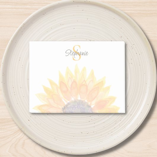 Post-it® Fleur de monogramme