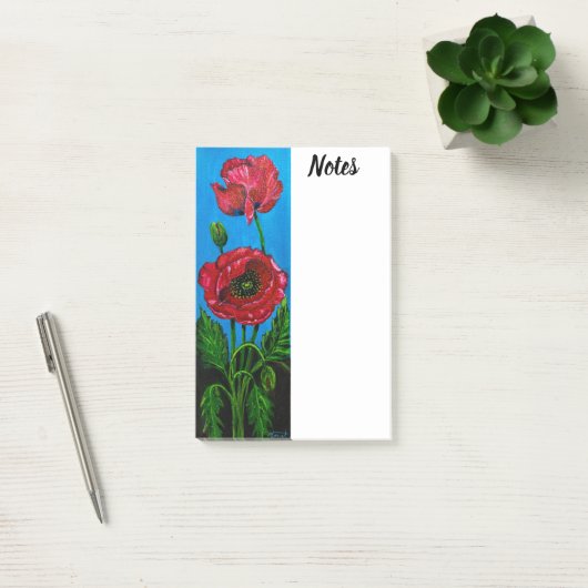 Post-it® Fleur de pavot (Bureau)