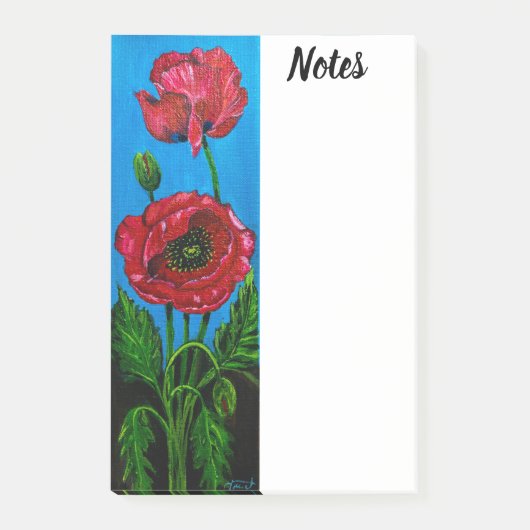 Post-it® Fleur de pavot (Devant)