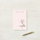 Post-it® Fleur de rose rose chic (Sur un bureau)