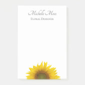 Post-it® Fleur de soleil moderne Floral rustique (Devant)