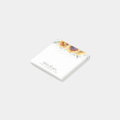 Post-it® Fleur de soleil rustique | Floral personnalisé (Incliné)