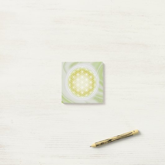 Post-it® Fleur de vie (Sur un bureau)
