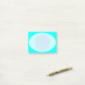Post-it® Fleur de vie / Blume des Lebens - bleu rose (Sur un bureau)