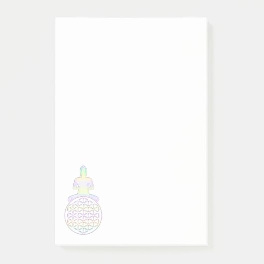 Post-it® Fleur de vie / Blume des Lebens - Bouddha (Devant)