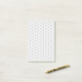 Post-it® Fleur de vie / Blume des Lebens - motif d'argent (Sur un bureau)