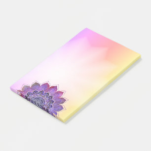 Post-it® Fleur de Vie - Galaxie de Style Vintage Espace 1