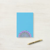 Post-it® Fleur de Vie - Mandala Style Inde 2 (Sur un bureau)