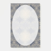 Fleur de vie - motif de timbre - sable bleu