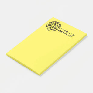 Post-it® FLEUR DE VIE - Symbole de géométrie sacrée complet