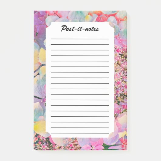 Post-it® Fleur d'été Hydrangea en fleurs (Devant)