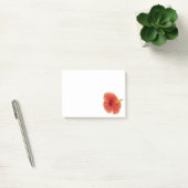 Post-it® Fleur d'Hibiscus Orange Florale Tropicale (Bureau)