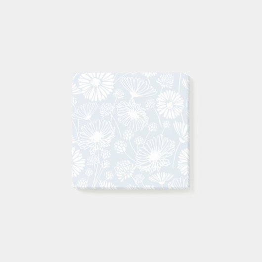 Post-it® Fleur douce (blanc | Bleu) (Devant)