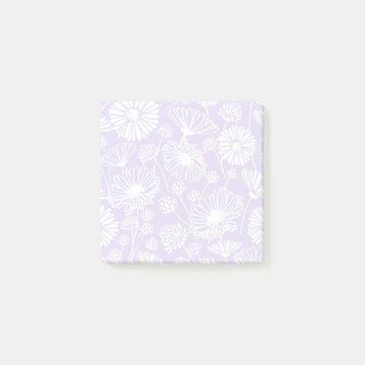 Post-it® Fleur douce (blanc | Lavande) (Devant)