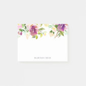 Post-it® Fleur dynamique personnalisée (Devant)