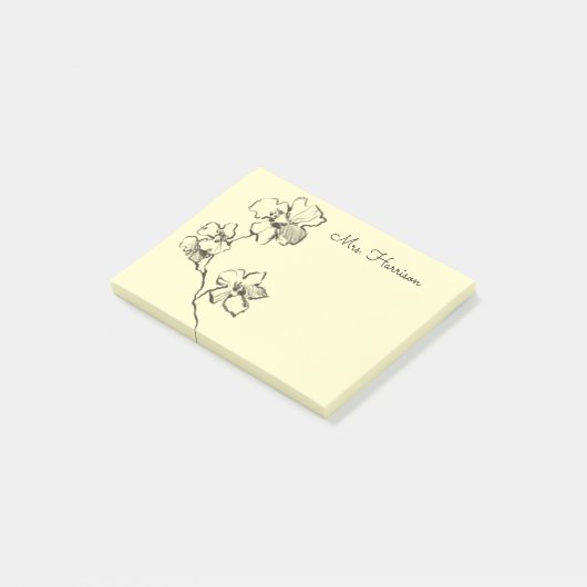 Post-it® Fleur esquissée (Incliné)