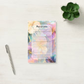 Post-it® Fleur Exotique Feuille en fleurs bleues (Bureau)